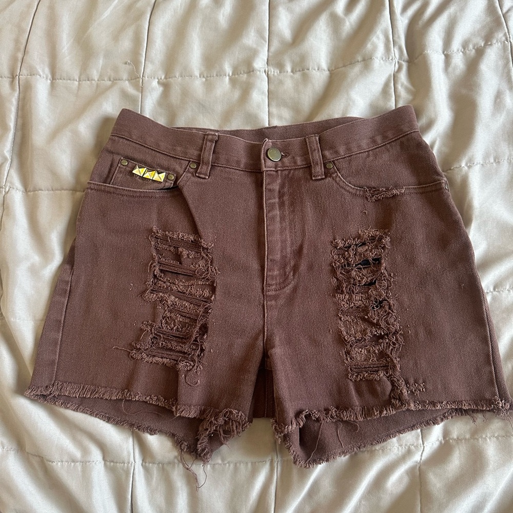 Vintage Ralph Lauren espresso brown Jean shorts